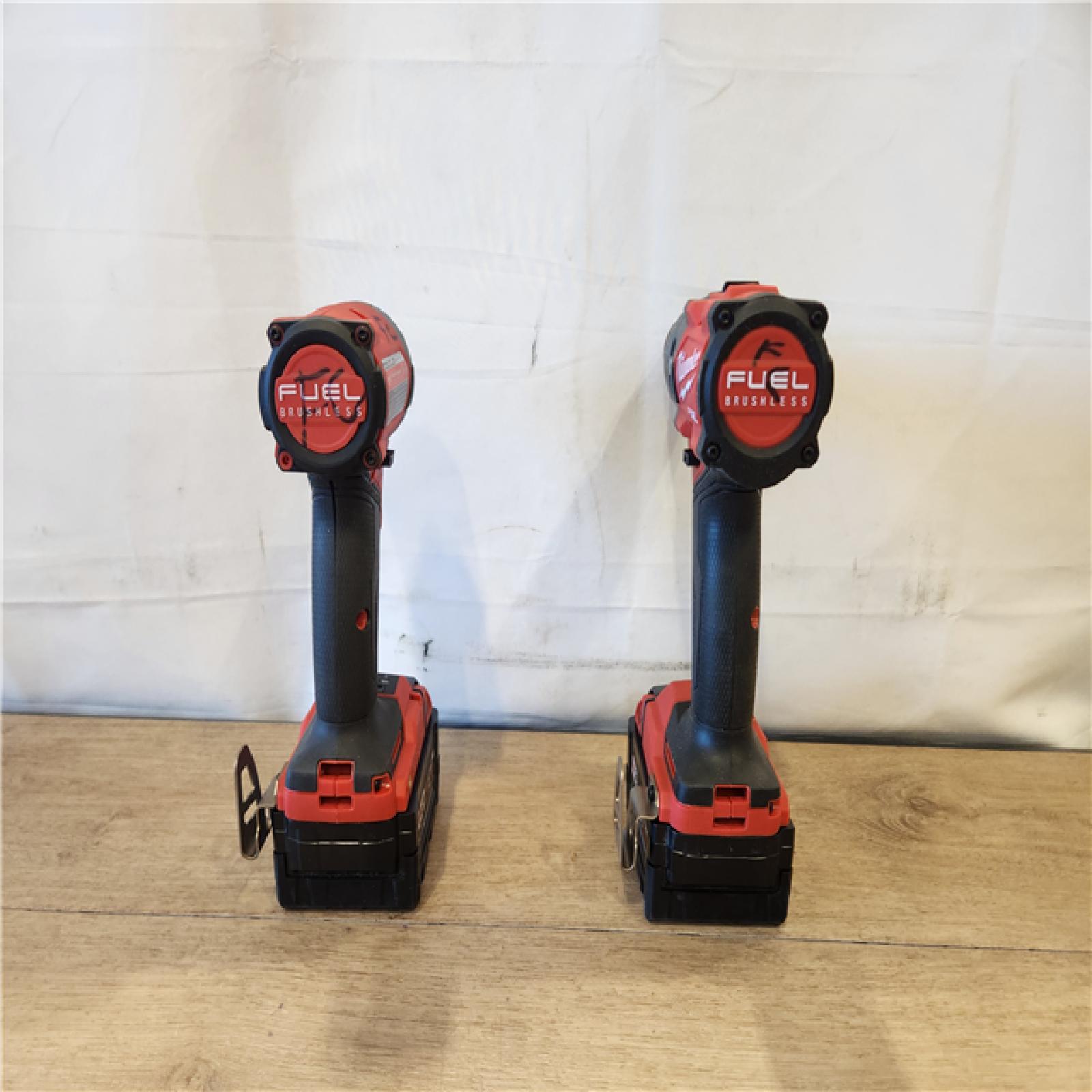 AS-IS- Milwaukee FUEL 18V Lithium-Ion Brushless Cordless Hammer Drill and Impact Driver Combo Kit