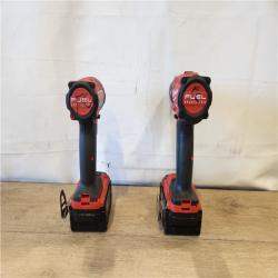 AS-IS- Milwaukee FUEL 18V Lithium-Ion Brushless Cordless Hammer Drill and Impact Driver Combo Kit