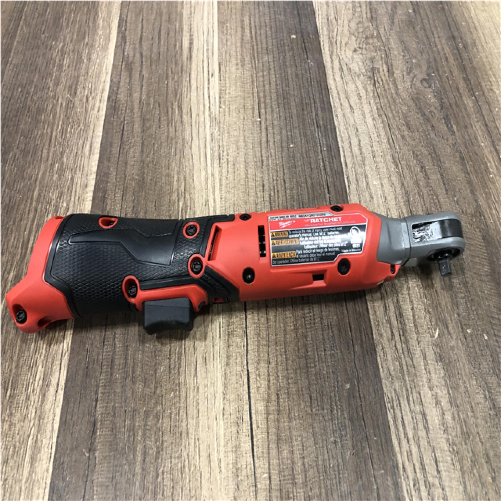 AS-IS Milwaukee FUEL 12-Volt Lithium-Ion Brushless Cordless High Speed 3/8 in. Ratchet (Tool-Only)