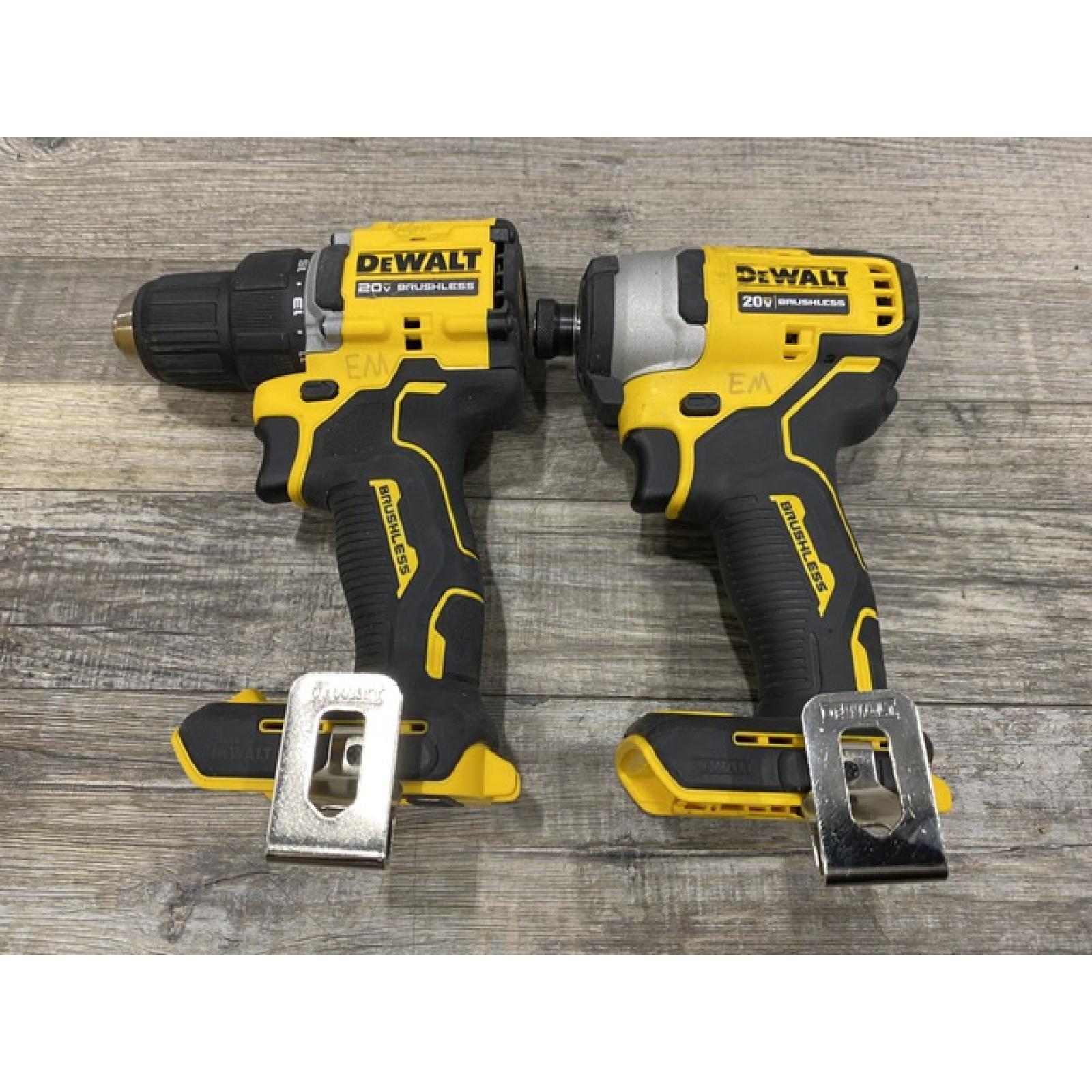 AS-IS DEWALT ATOMIC 20-Volt MAX Lithium-Ion Cordless Combo Kit
