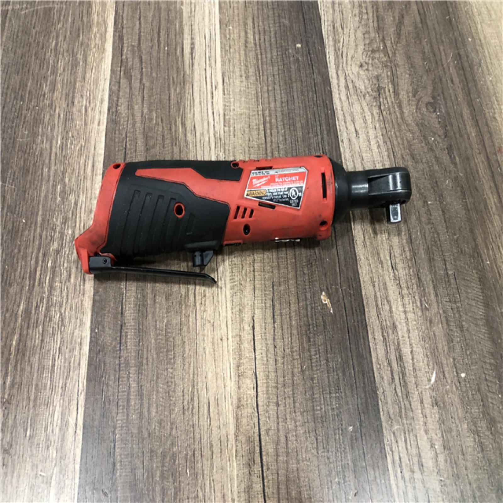 AS-IS  Milwaukee M12 12V Lithium-Ion Cordless 3/8 in. Ratchet (Tool-Only)