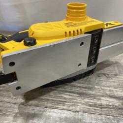 AS-IS DEWALT 20V MAX XR Cordless Brushless 3-1/4 in. Planer (Tool Only)