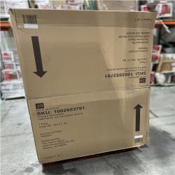 DALLAS LOCATION - AS-IS HAMPTON HARBOR 44 in. W x 22 in. D x 35 in. H Single Sink Freestanding Bath Vanity (WHITE & WHITE MARBLE TOP) (4 CASES)