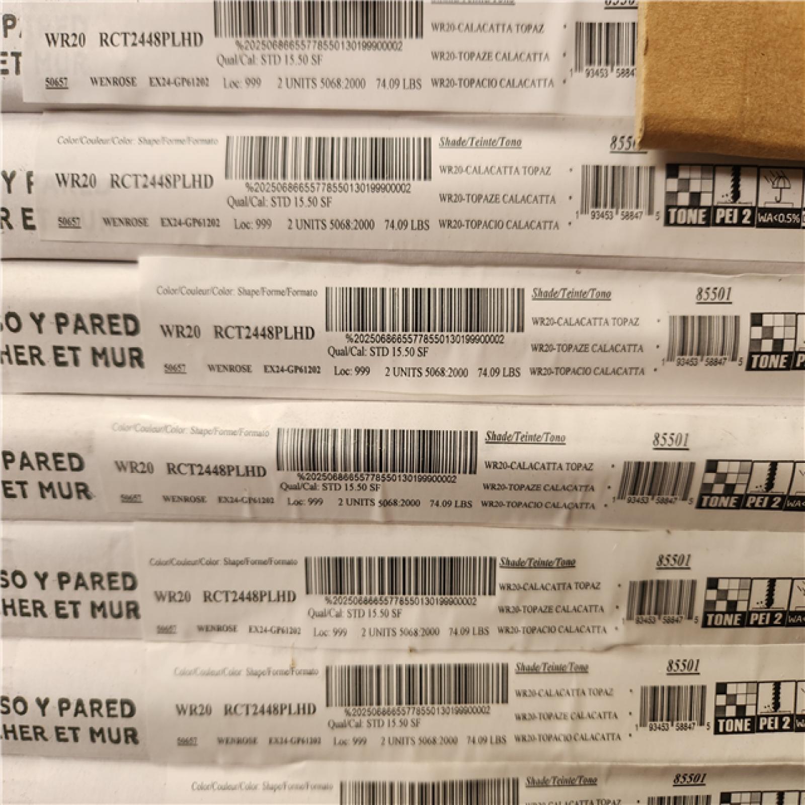 Phoenix NEW Daltile Wenrose Calacatta Topaz 24 in. x 48 in. Polished Porcelain Marble Look Floor and Wall Tile (341 sq. ft./22case)