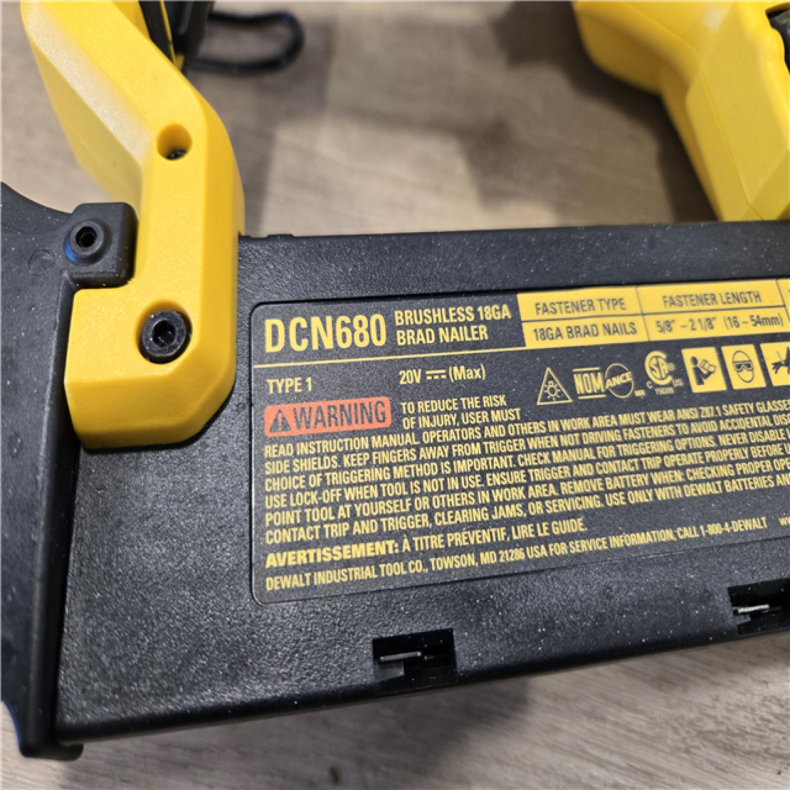 AS-IS DEWALT 20V MAX XR Electric Cordless 18-Gauge Brad Nailer (Tool Only)