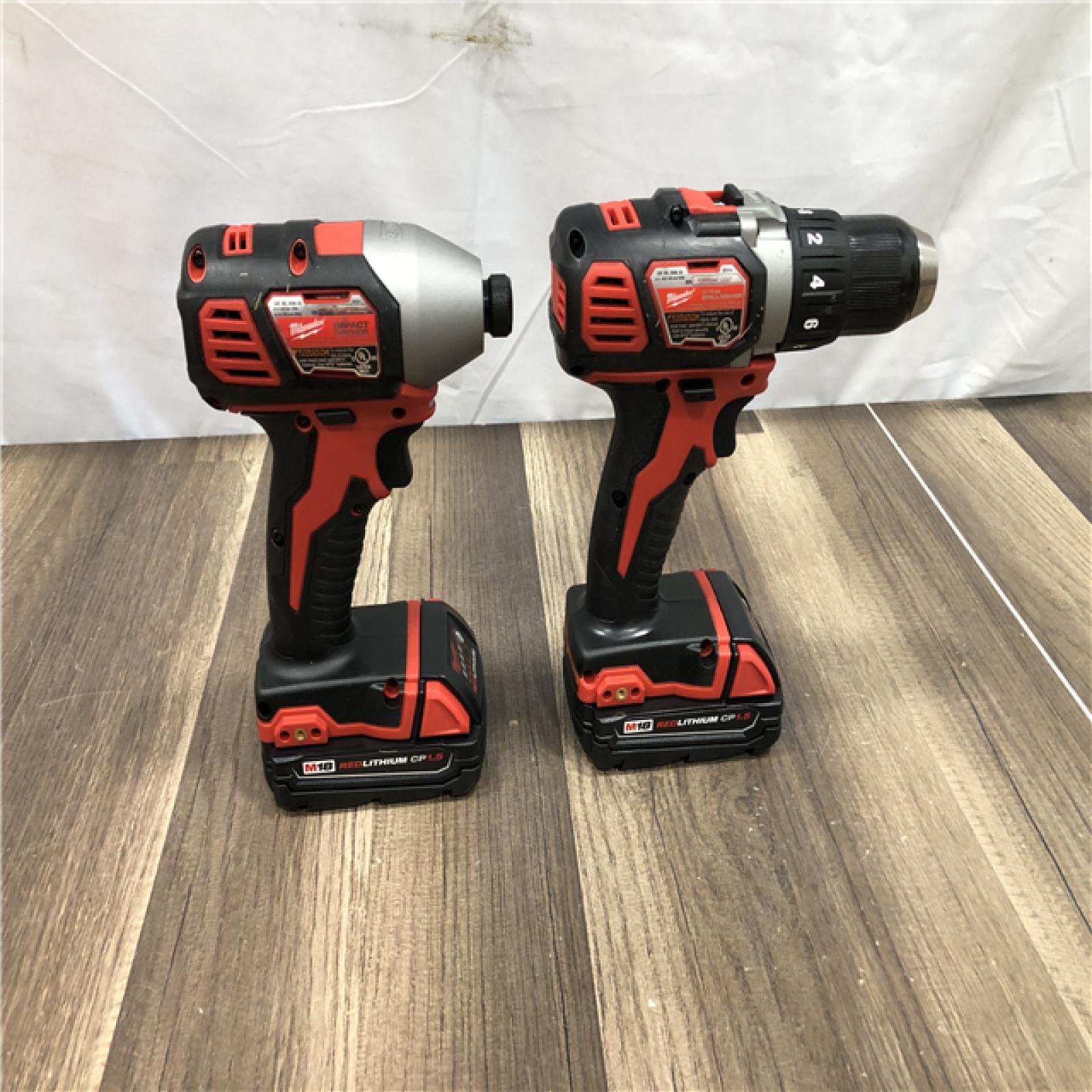AS-IS Milwaukee 18V Lithium-Ion Cordless Drill Driver/Impact Driver Combo Kit