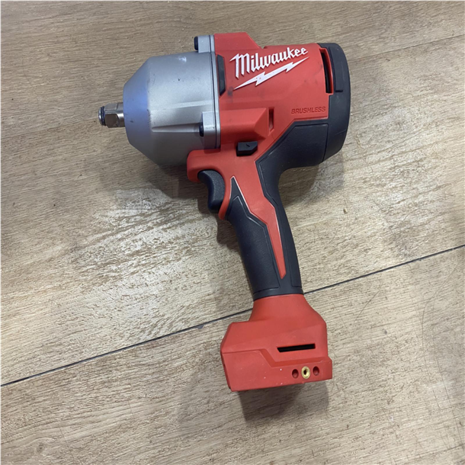 AS-IS Milwaukee 18-Volt Lithium-Ion Brushless 1/2 in. High Torque Impact Wrench with Friction Ring (Tool-Only)