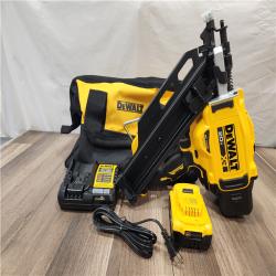 AS-IS- DeWalt 20V MAX Cordless 30 Deg Framing Nailer Kit (Battery & Charger) 20 V
