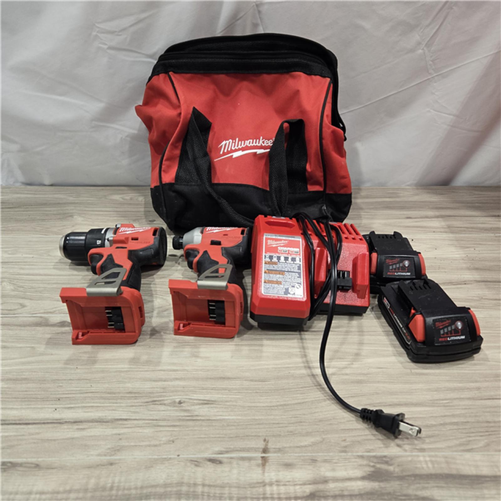 AS-IS Milwaukee M18 Compact Brushless 2-Tool Combo Kit