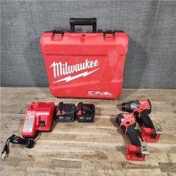 HOUSTON LOCATION - AS-IS Milwaukee FUEL 18V Lithium-Ion Brushless Cordless Hammer Drill and Impact Driver Combo Kit