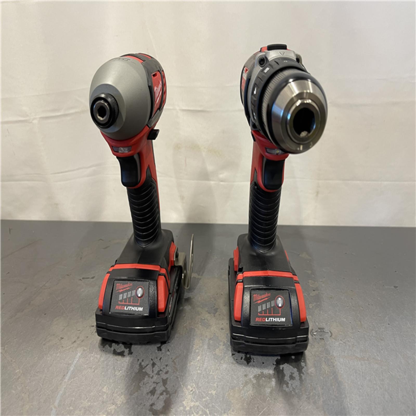 AS-IS - Milwaukee M18 18V Lithium-Ion Cordless Drill Driver/Impact Driver Combo Kit (2-Tool)