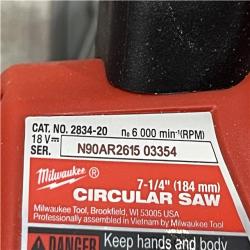 AS-IS Milwaukee FUEL 18V Lithium-Ion Brushless Cordless 7-1/4 in. Circular Saw (Tool-Only)