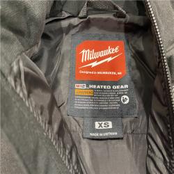 AS-IS Milwaukee Women's X-Small 12V Lithium-Ion Cordless AXIS Black Heated Vest (Vest Only)
