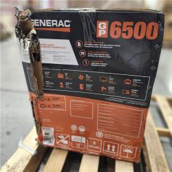 DALLAS LOCATION - AS-IS Generac GP 6500-Watt Recoil Start Gas-Powered Portable Generator