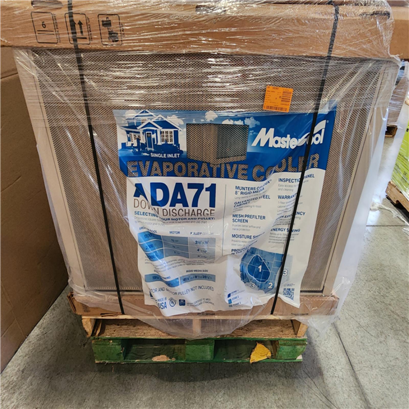 Phoenix NEW MasterCool 7000 CFM Down-Draft Roof 8 in. Media Evaporative Cooler for 2300 sq. ft. (Motor Not Included)
