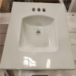 Phoenix Location NEW Seasons Square Drop-in Sink Vitreous China 4 Faucet Center Front Overflow White ADA Compliant Pallet  (24 Sinks)