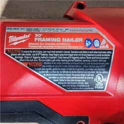 HOUSTON LOCATION - AS-IS Milwaukee FUEL 3-1/2 in. 18-Volt 30-Degree Lithium-Ion Brushless Cordless Framing Nailer (Tool-Only)