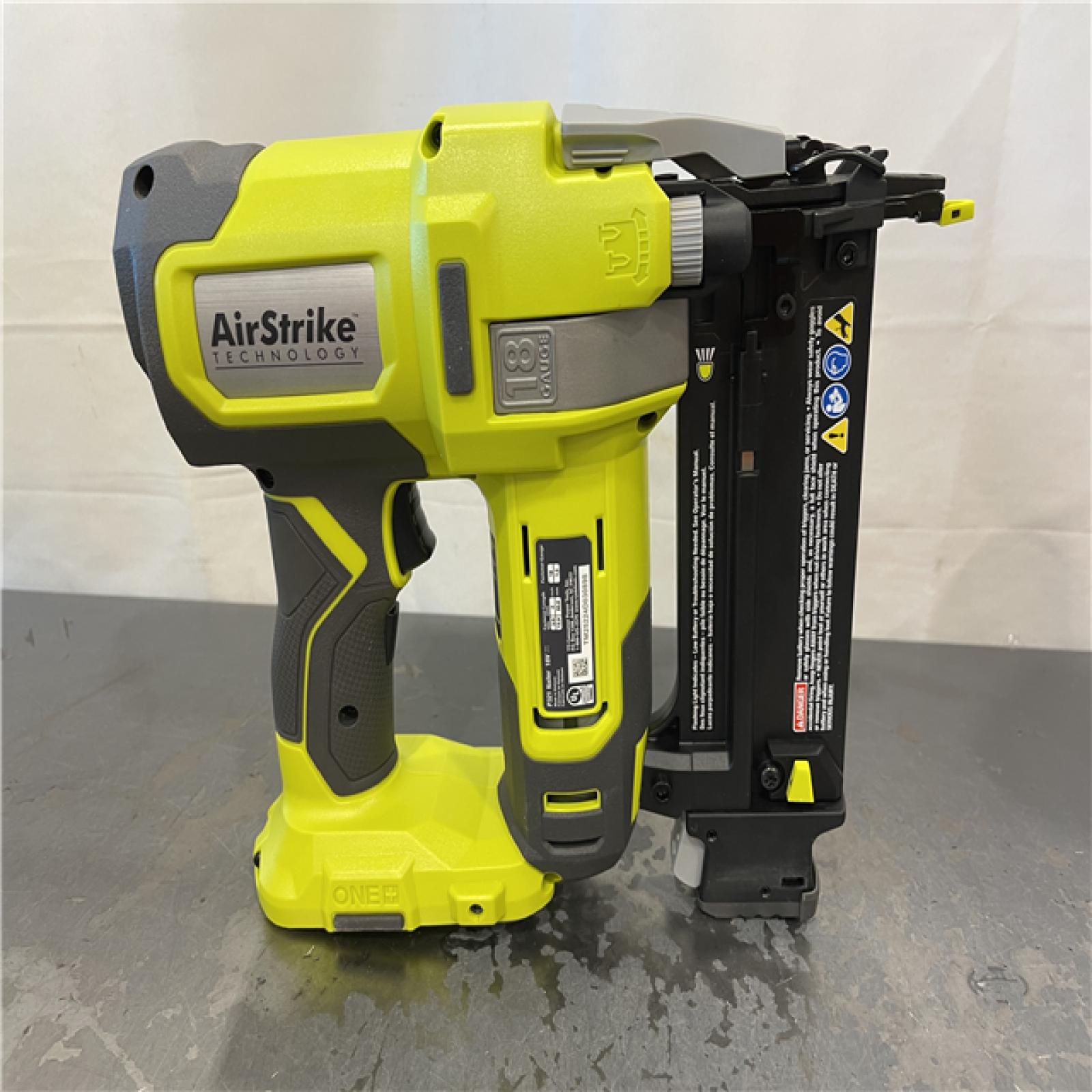 AS-IS - RYOBI ONE+ HP 18V 18-Gauge Brushless Cordless AirStrike Brad Nailer