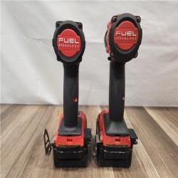 AS-IS- MILWAUKEE FUEL 18V Lithium-Ion Brushless Cordless Hammer Drill and Impact Driver Combo Kit
