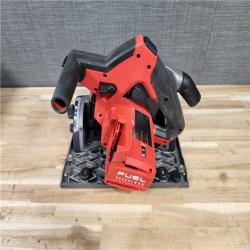 HOUSTON LOCATION - AS-IS Milwaukee  FUEL 18V Lithium-Ion Cordless Brushless 6-1/2 in. Plunge Cut Track Saw (Tool-Only)