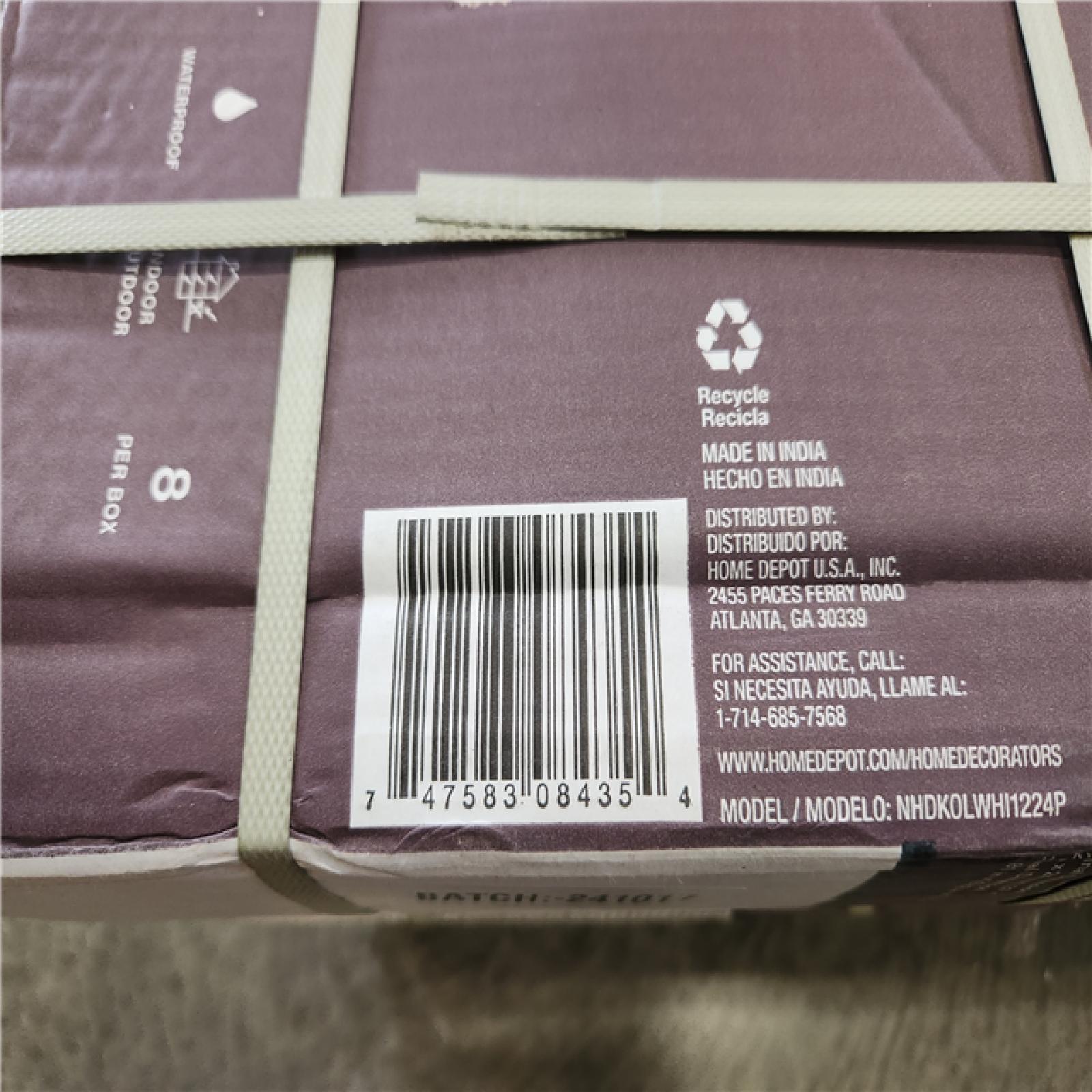 Phoenix Home Decorators Collection Kolasus White 12 in. x 24 in. Polished Porcelain Marble Look Floor and Wall Tile (384 sq. ft./24 Case)