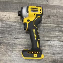 AS-IS DEWALT Atomic 20V Max Lithium-Ion Brushless Cordless Compact 1/4 in. Impact Driver Kit