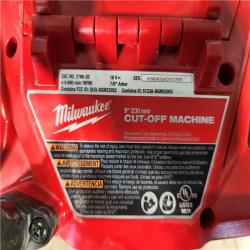 HOUSTON LOCATION - AS - IS Milwaukee FUEL ONE-KEY 18V Lithium-Ion Brushless Cordless 9 in. Cut Off Saw (Tool-Only)