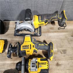 HOUSTON LOCATION - AS-IS DEWALT 4 TOOL COMBO KIT W/ (2) BATTERY & CHARGER