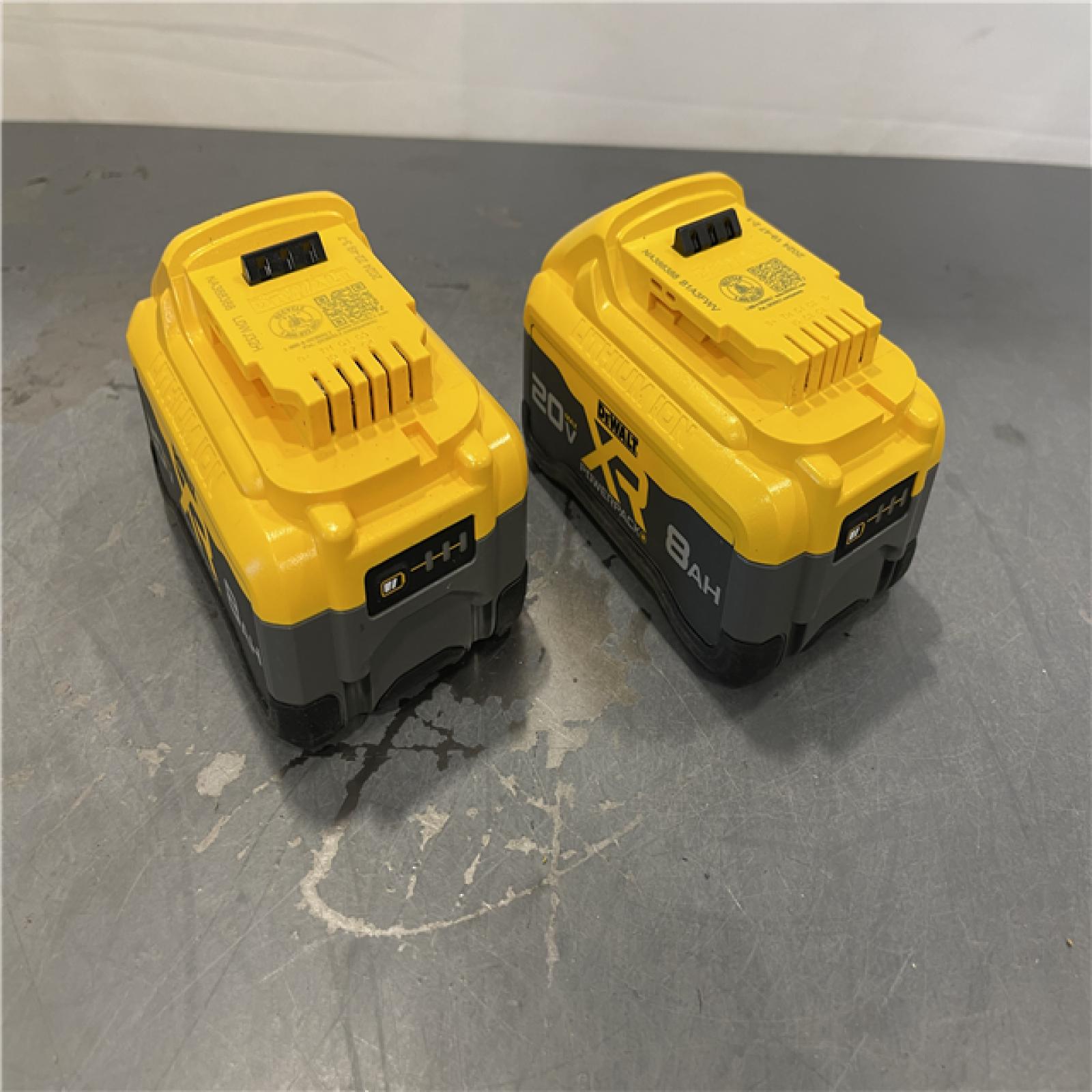 AS-IS - DEWALT 20V MAX XR Lithium-Ion 8.0 Ah Battery Pack (2-Pack)