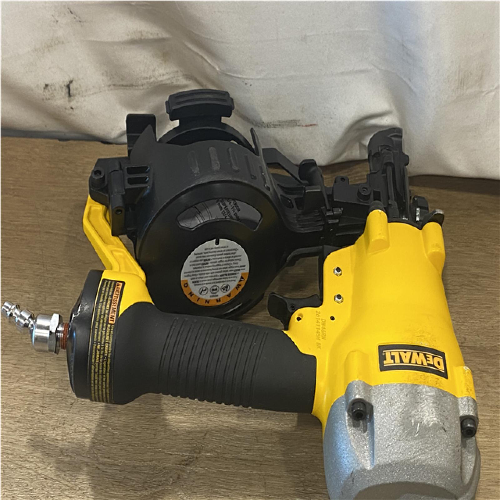 AS-IS DeWalt 1-3/4 in. 15 Degree Pneumatic Coil Roofing Nailer (Tool-Only)