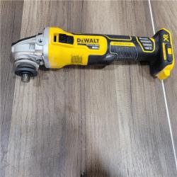 AS-IS DeWalt DCG405B 20V Max XR 4.5-Inch Slide Switch Small Angle Grinder (Tool Only)