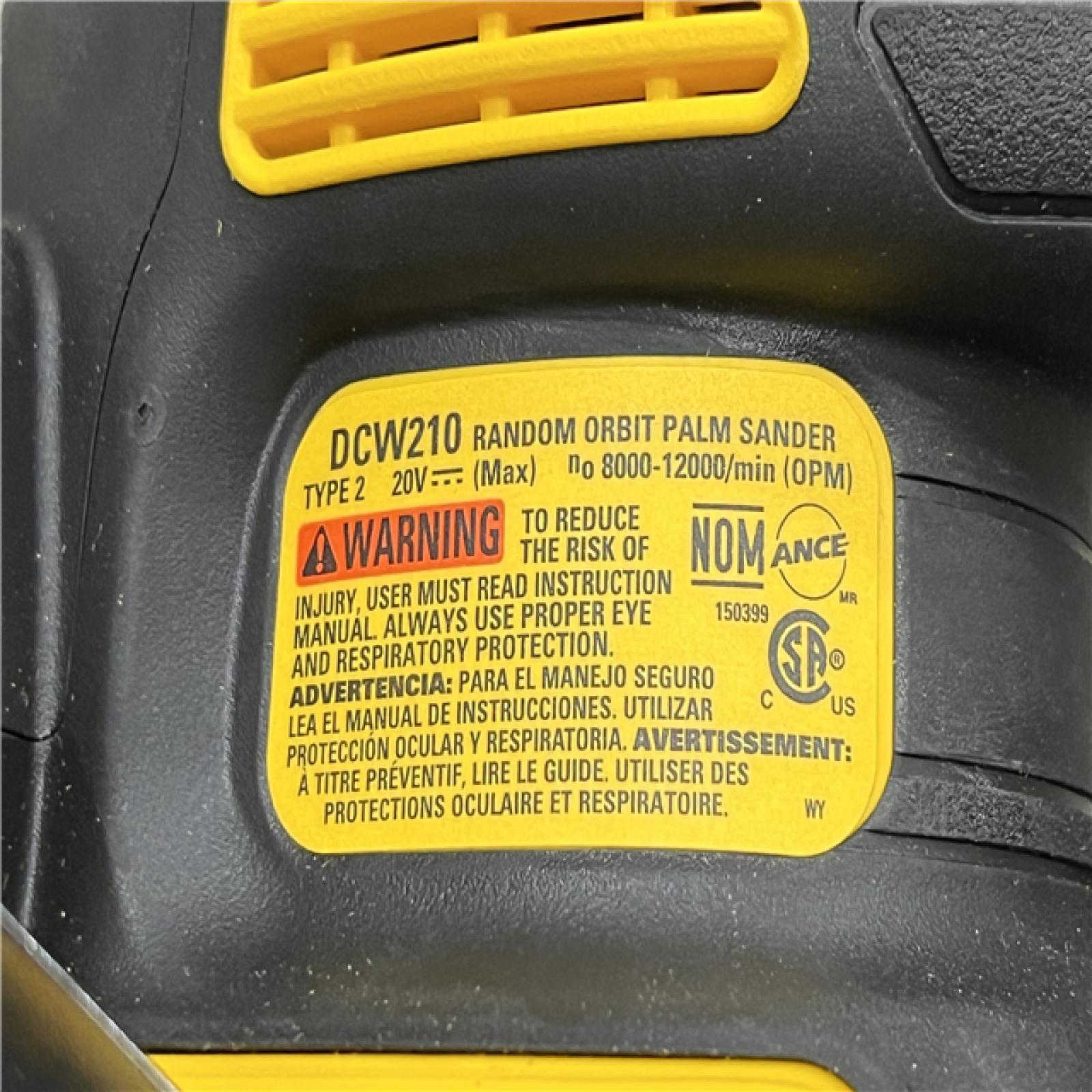 AS-IS DEWALT 20V MAX XR Lithium-Ion Cordless 2-Tool Combo Oscillating Multi-Tool and 5 Random Orbital Sander