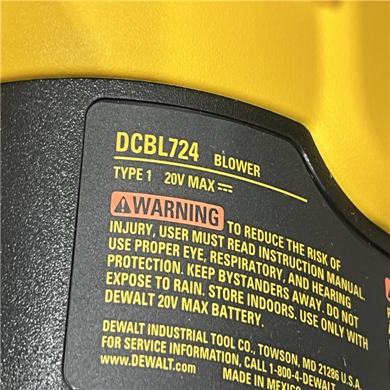 AS-IS DEWALT 20V MAX XR 550 CFM 133 MPH Cordless Battery Powered Blower (Tool-Only)