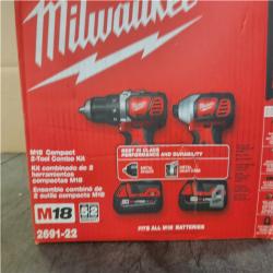 Phoenix NEW Milwaukee M18 18V Lithium-Ion Cordless Drill Driver/Impact Driver Combo Kit (2-Tool) W/ Two 1.5Ah Batteries  Charger Tool Bag