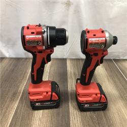 AS-IS Milwaukee 18V Lithium-Ion Brushless Cordless Compact Drill/Impact Combo Kit