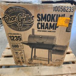 Phoenix LIKE NEW Char-Griller Smokin' Champ Charcoal Grill Offset Smoker in Black with Charcoal Tray and Dual Damper Controls