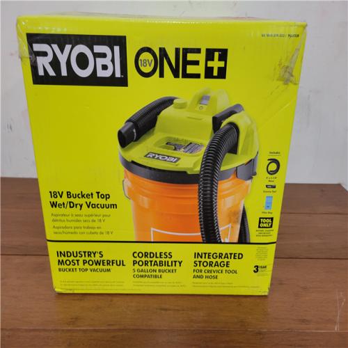 California Ryobi One+ 18V Bucket To Wet/Dry Vacuum