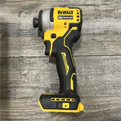 AS-IS DEWALT Atomic 20V Max Lithium-Ion Brushless Cordless Compact 1/4 in. Impact Driver Kit