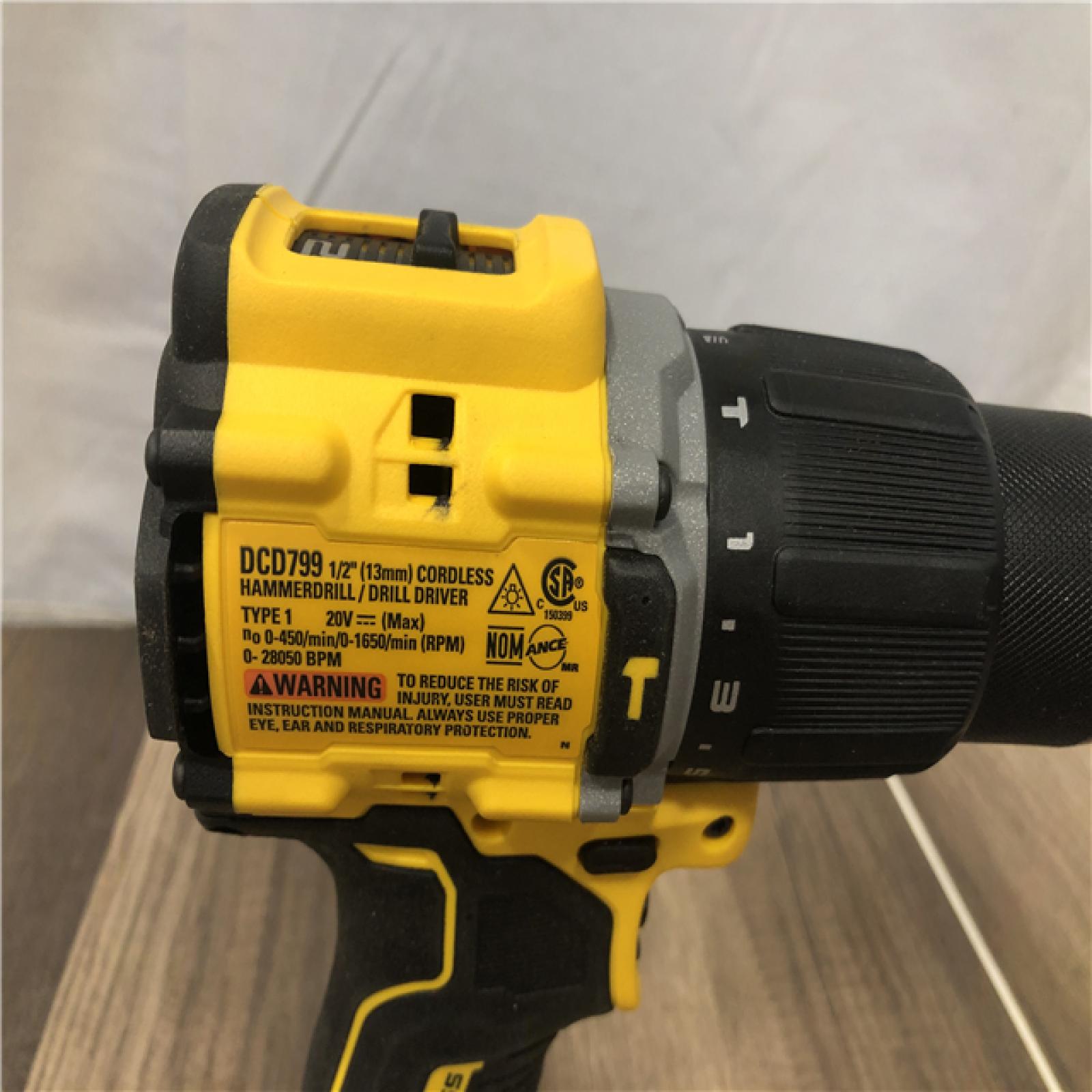 AS-IS DEWALT ATOMIC 20-Volt MAX Brushless Cordless 1/2 in. Hammer Drill (Tool-Only)
