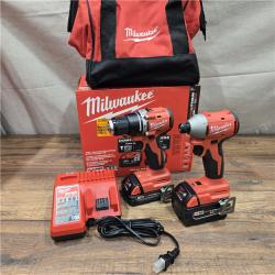 AS-IS Milwaukee M18 Compact Brushless 2-Tool Combo Kit