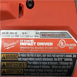 AS-IS Milwaukee FUEL 18V Lithium-Ion Brushless Cordless Hammer Drill and Impact Driver Combo Kit