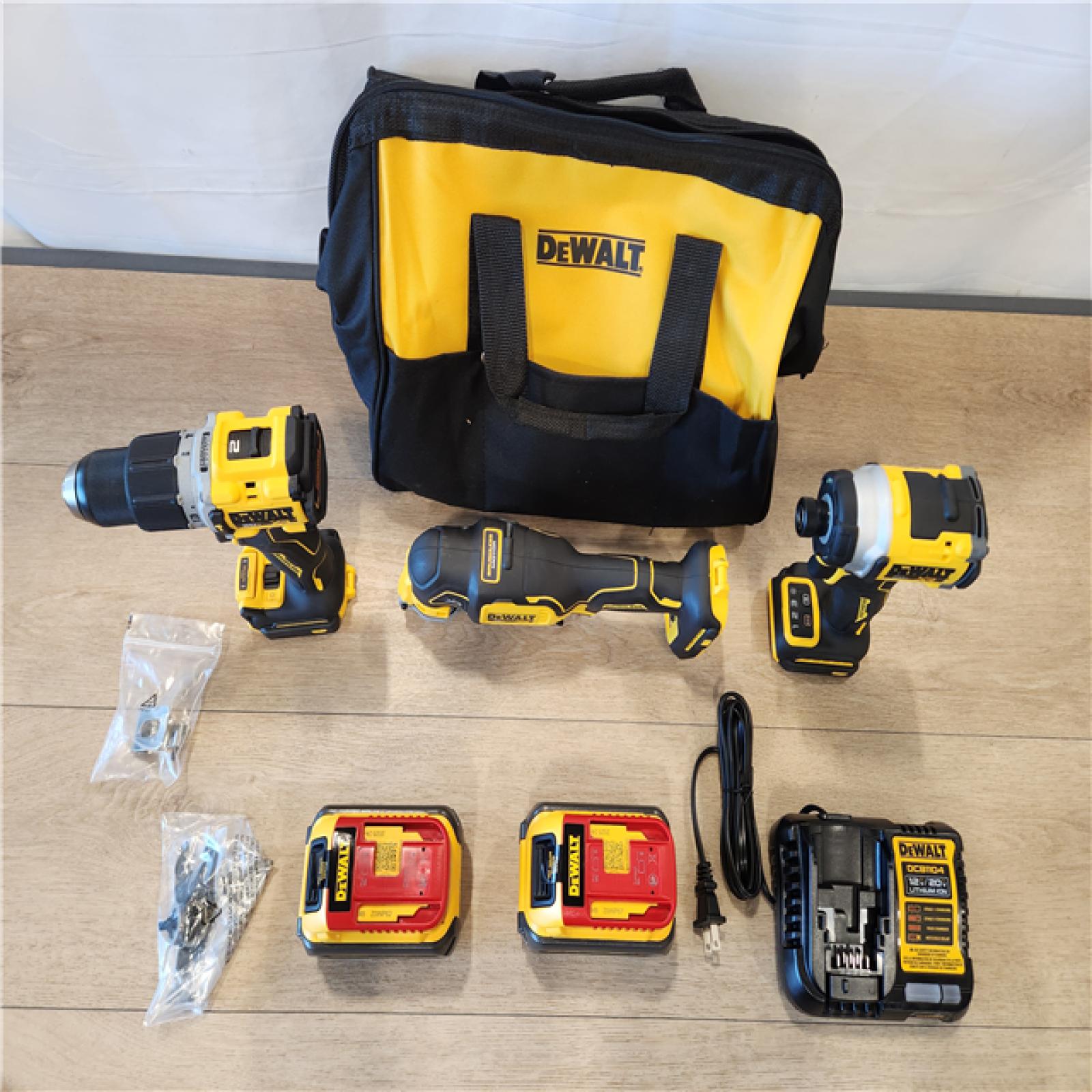 AS-IS- DEWALT 20V MAX Lithium-Ion Cordless 3-Tool Combo Kit
