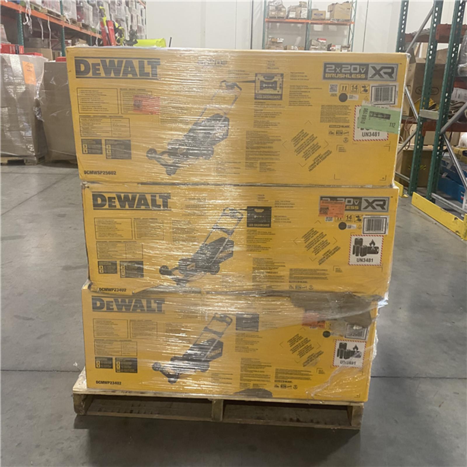 Dallas Location - As-Is DEWALT Lawn Mower Pallet(Lot Of 6)