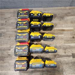 HOUSTON LOCATION - AS-IS DEWALT BATTERY PACK QTY - 15