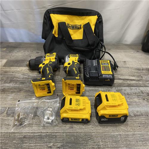 AS-IS DEWALT ATOMIC 20V MAX Lithium-Ion Cordless 2-Tool Combo Kit