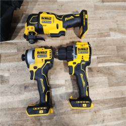 HOUSTON LOCATION - AS-IS DEWALT ATOMIC 20-Volt Lithium-Ion Cordless Brushless (3-Tool) Combo Kit