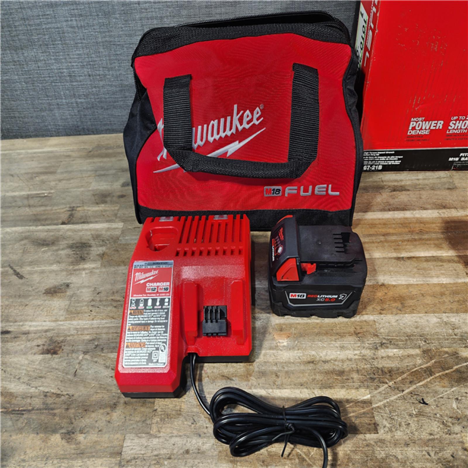 HOUSTON LOCATION - AS-IS Milwaukee M18 1/2 in. Cordless Brushless High Torque Impact Wrench Kit (Battery & Charger)