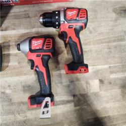 HOUSTON LOCATION - AS-IS Milwaukee 18V Cordless Brushed 2-Tool Drill/Driver and Impact Driver Kit