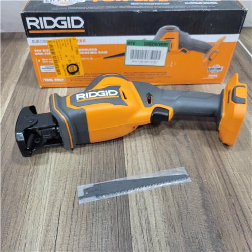 GOOG RIDGID 18V SubCompact Brushless Cordless One-Handed Reciprocating Saw (Tool Only)