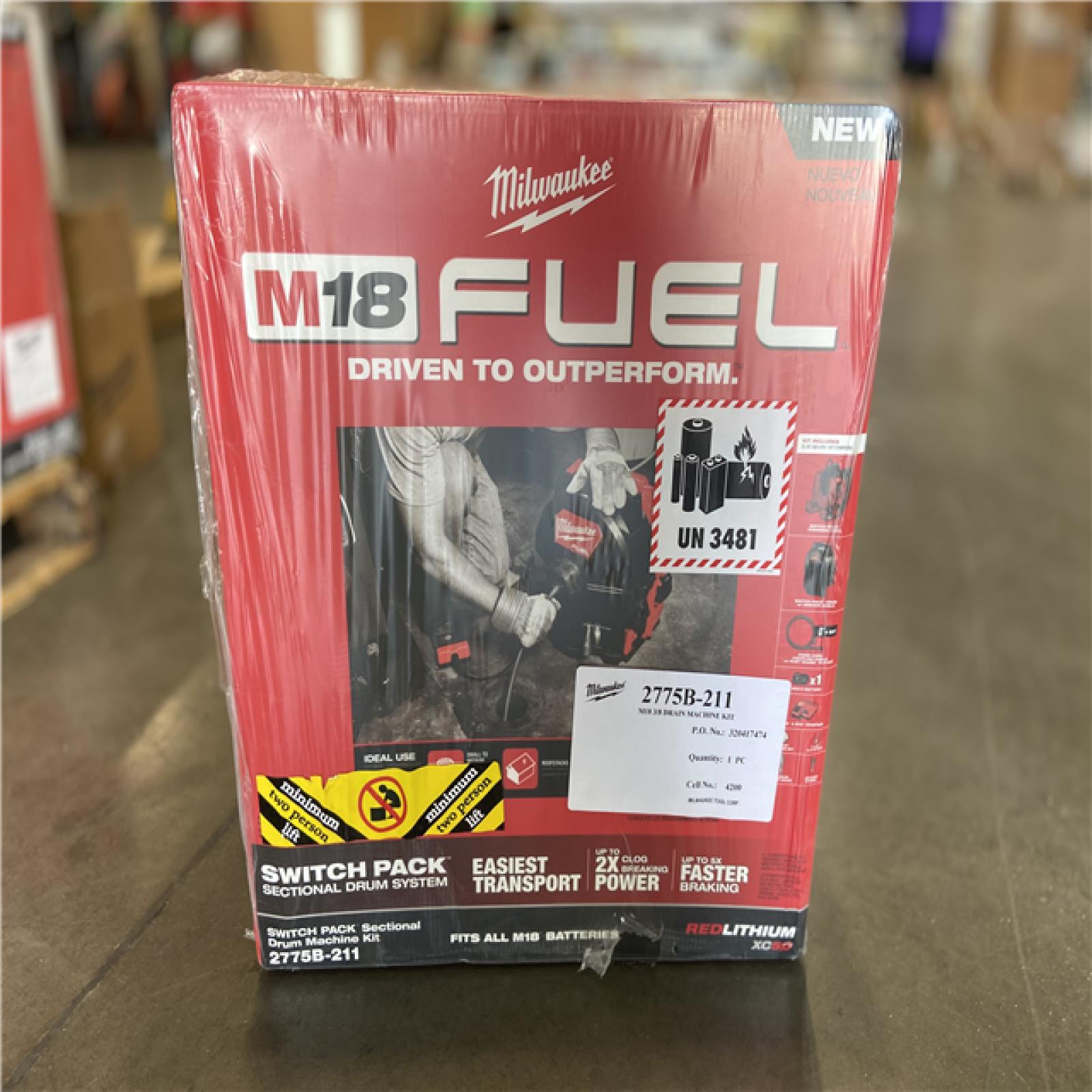 NEW! - Milwaukee M18 Fuel 18-Volt Lithium-Ion Brushless Cordless Drain Cleaning 3/8 in. Switch Pack Sectional Drum System Kit